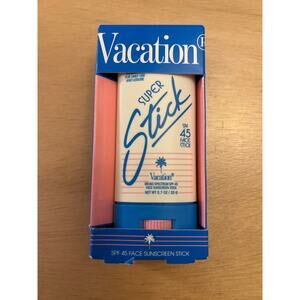 New Vacation Super Stick SPF45 Face Sunscreen Stick Size 0.7oz Exp 02/2028